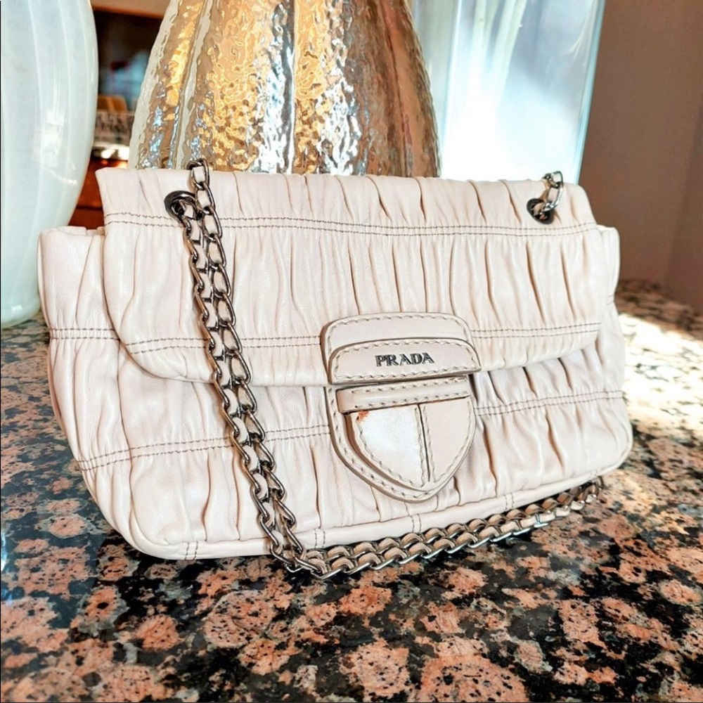 Prada Nappa Gaufre Calce Leather Bag